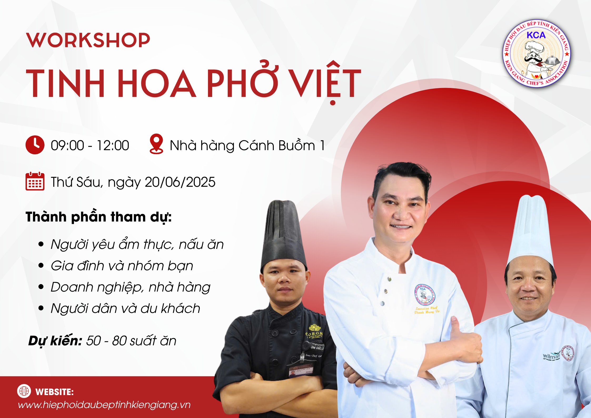 Workshop Tinh Hoa Phở Việt 2025 Sẽ Diễn Ra Tại Hà Tiên